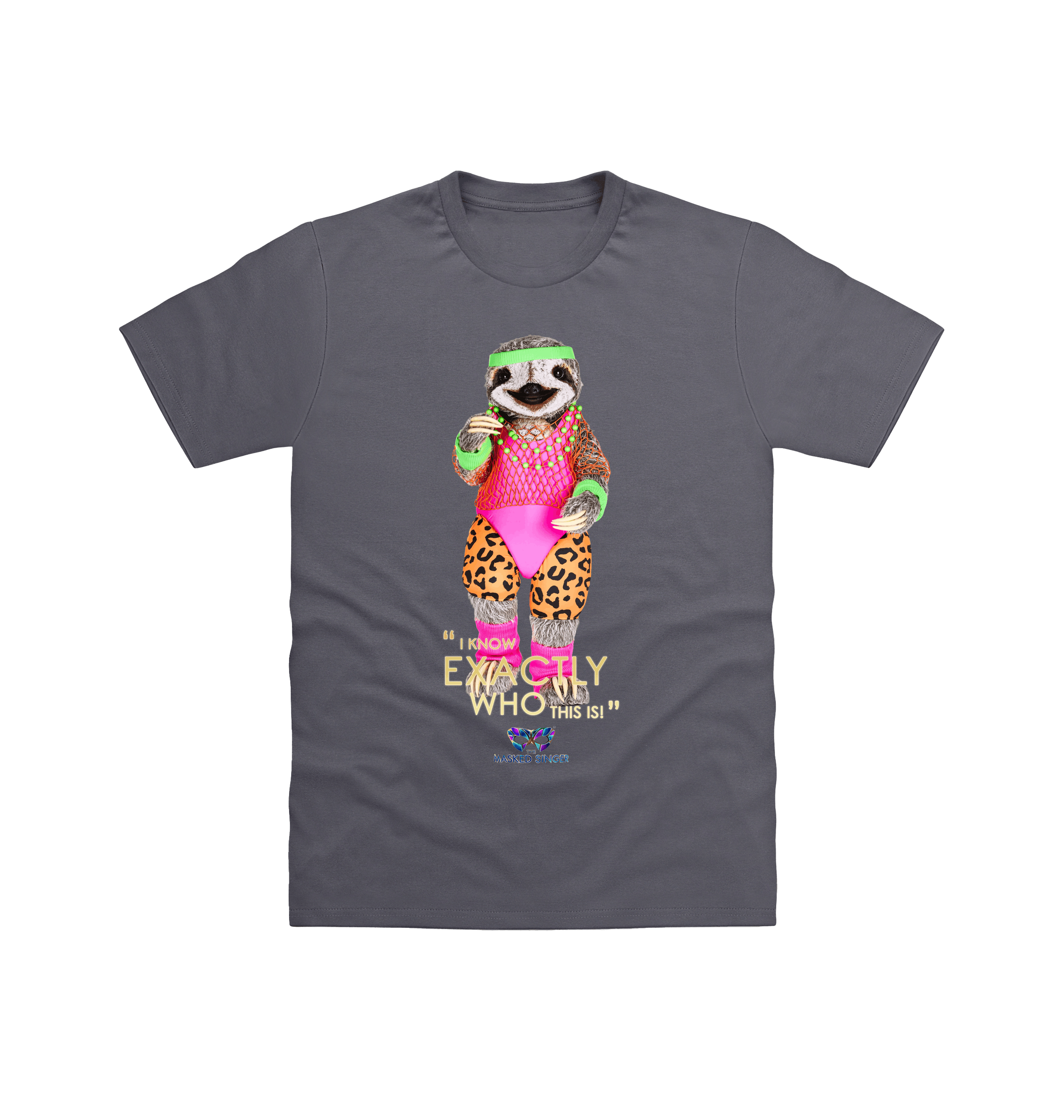 Charcoal Printed T-shirt Front